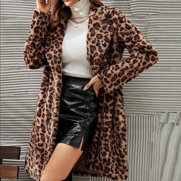 Leopard print Teddy Jacket - Picture 4 of 5